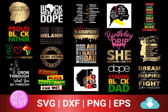 20 Afro Bundle SVG, Black History Svg