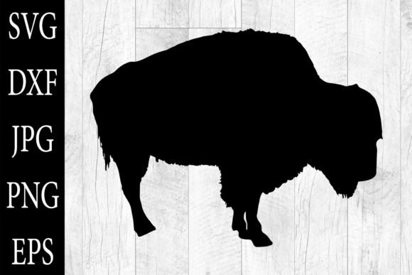 Bison Silhouettes SVG Bison Clipart