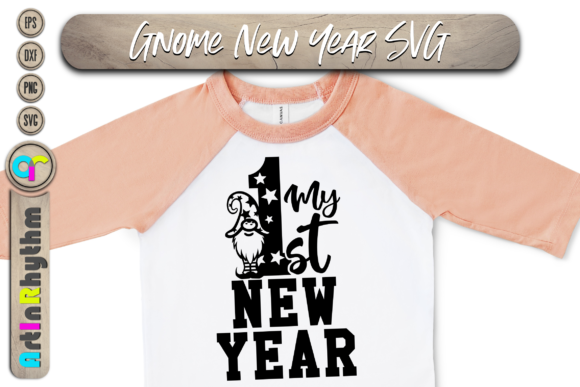 My 1st New Year Gnome Svg