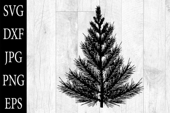 Pine Tree Silhouettes Pine Tree SVG EPS