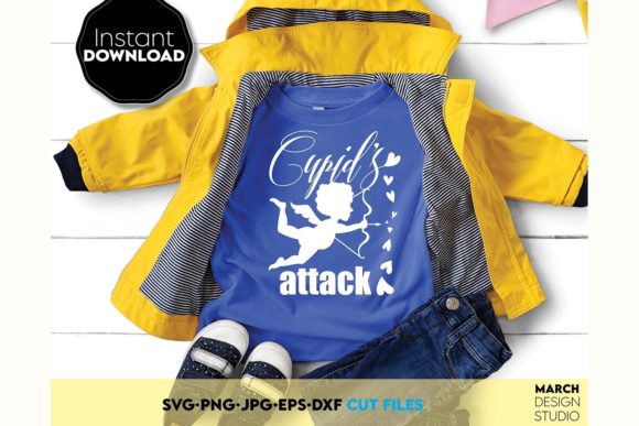 Valentine Day Gift SVG Cupid Attack PNG